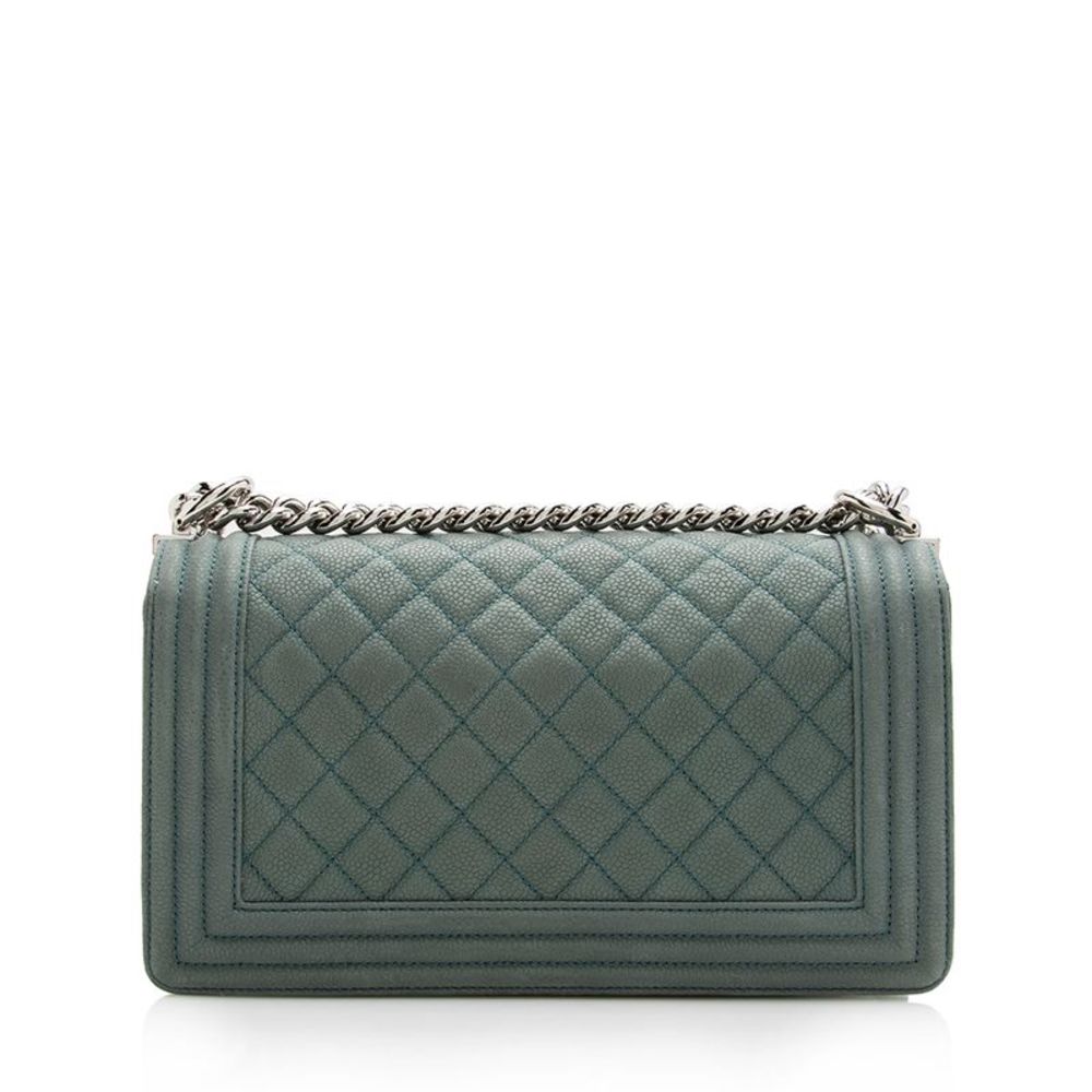 Chanel Matte Caviar Leather Old Medium Boy Bag - FINAL SALE - Picture 3 of 15